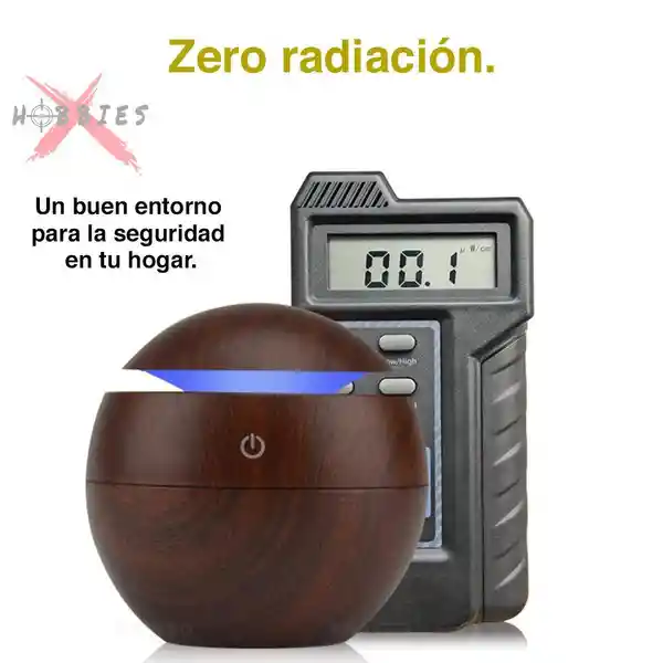 Humidificador Domo Madera Café Oscuro