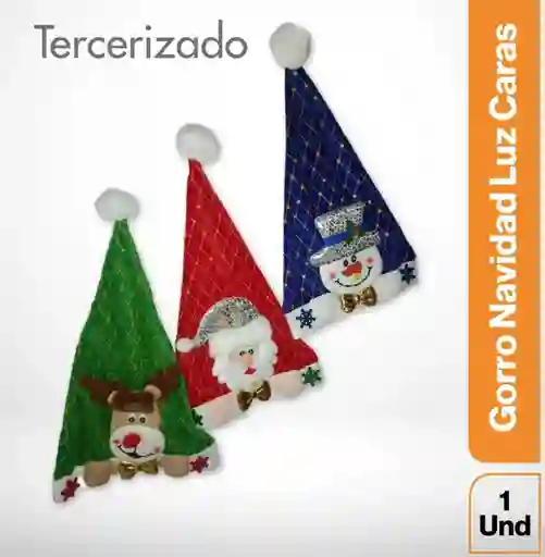 Gorro Navidad Luz Caras