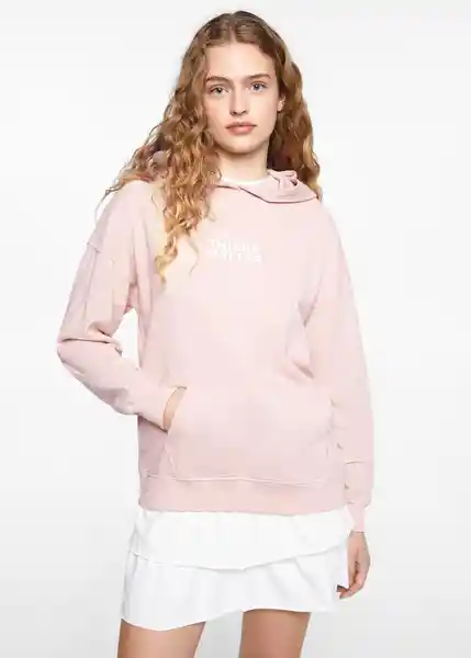 Buzo Sudadera Things Rosa Talla 18 Niñas Mango