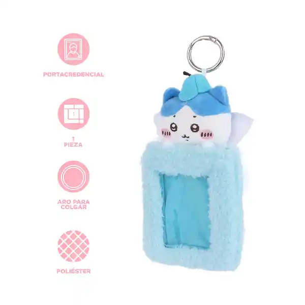 Portadocumentos Hachiware Chiikawa Plush Elf Azul Claro Miniso