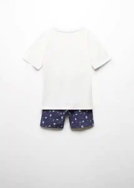 Set Pijama Surfpy Offwhite Talla 14 Niños Mango