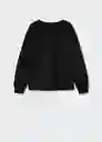 Sudadera Zebri Negro Talla 10 Niñas Mango