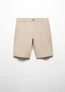 Bermuda Gracia Beige Talla 38 Hombre Mango