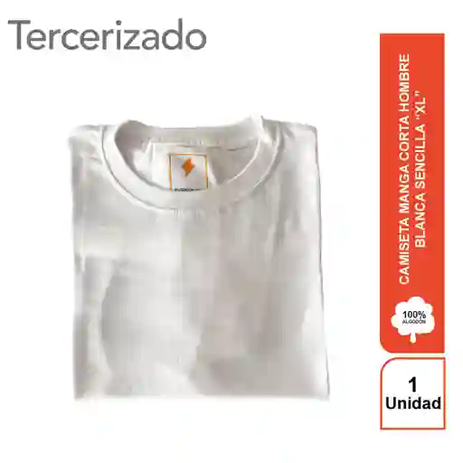 Rayito Camiseta Hombre Blanca Básica XL