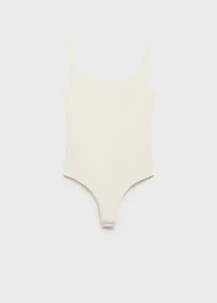 Body Marisa Offwhite Talla L Mujer Mango