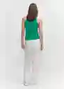 Top Boni Verde Talla L Mujer Mango