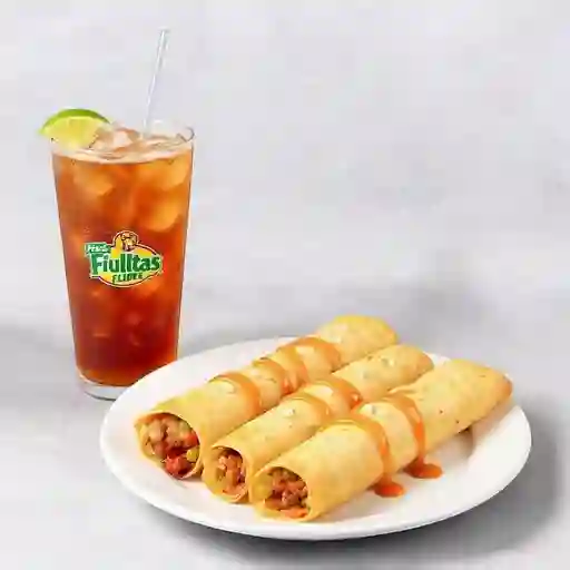 Combo 2 Flautas Bebida