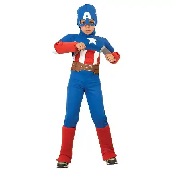 Disfraz Capitan America Avengers Assemble Dlx Niño