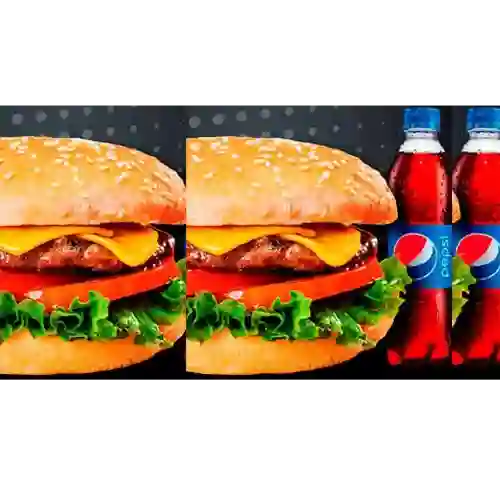 Combo 2 Hamburguesas Especiales + 2 Gase