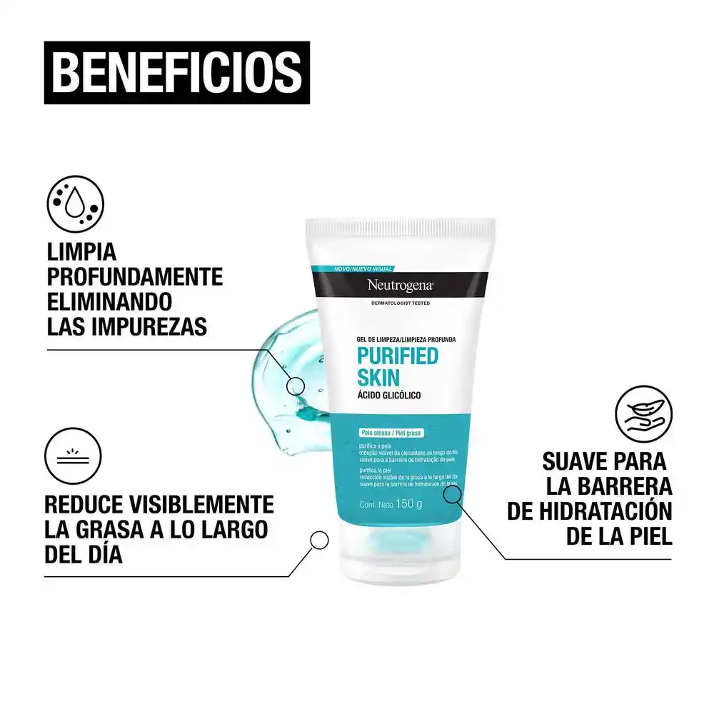 Limpiador Facial NEUTROGENA Purified Skin 150 ML