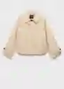 Chaqueta Newlipa Crudo Talla M Mujer Mango