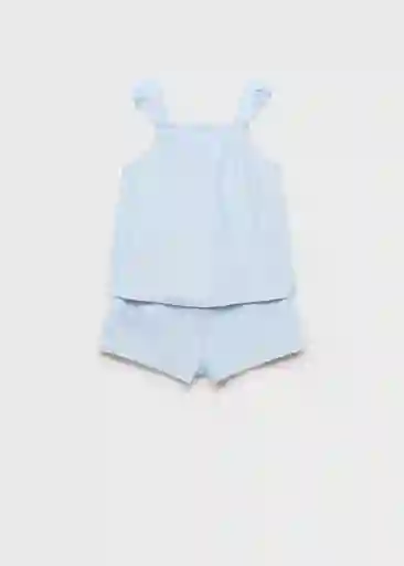 Pijama Tirante Zuli Celeste Talla 12 Niñas Mango