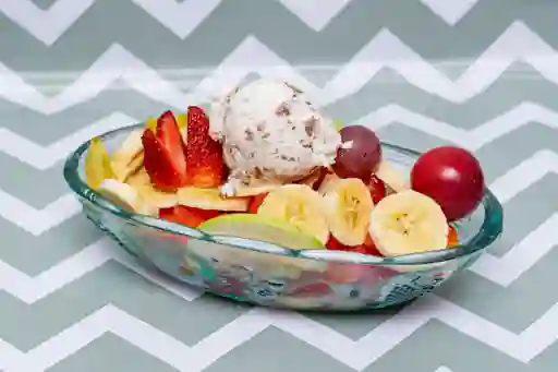 Ensaladas de Frutas, Natural con Helado