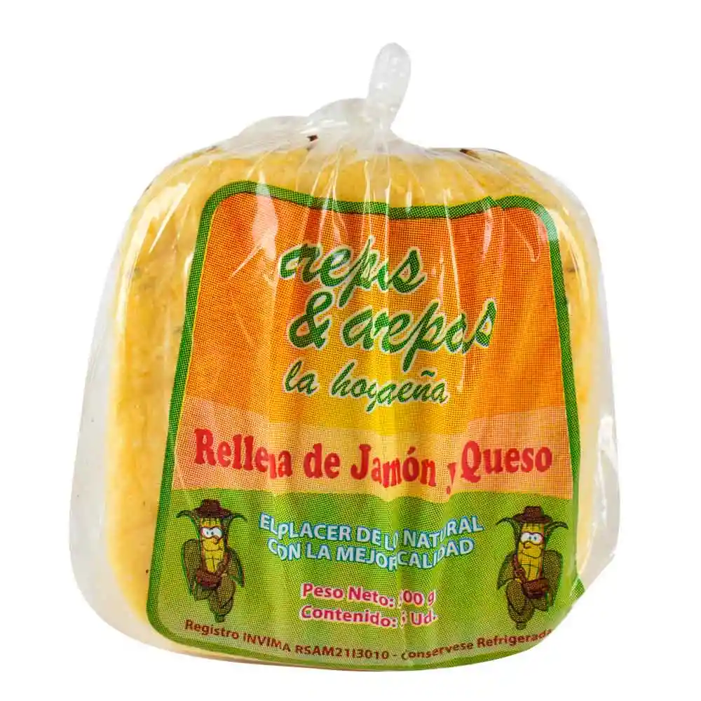 Arepa Arepas & Arepas Rellena De Jamón Y Queso 4 Unds X 400 G