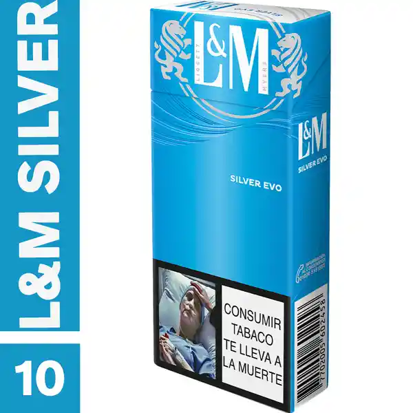 L&M Silver​ x 10 Cigarrillos
