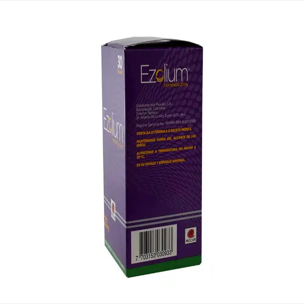 Ezolium Procaps 20mg Caja x 30 Capsulas