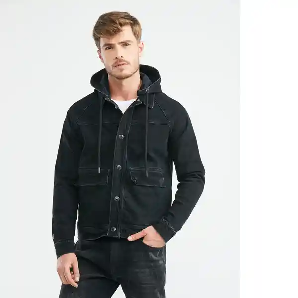 Chaqueta Rígida Hombre Negro Talla M Chevignon