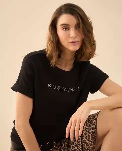 Camiseta Jaguar Negro Ultraoscuro Talla S 602G005 Esprit