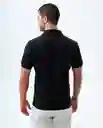 Camiseta Hombre Negro Talla XXL 809F011 Americanino