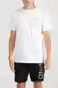 ONeill Camiseta Slim Fit Pitch Masculina Blanco Talla S