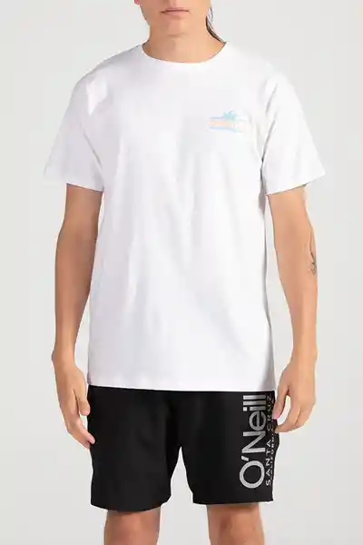 ONeill Camiseta Slim Fit Pitch Masculina Blanco Talla S