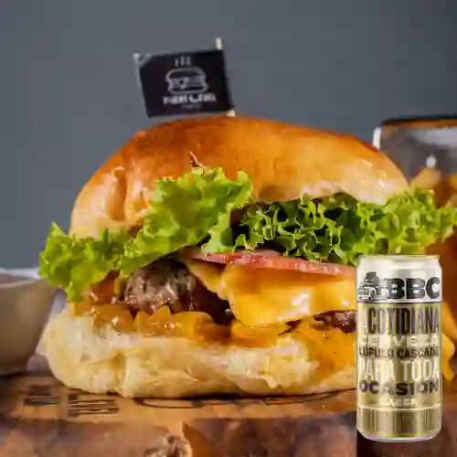 Combo Classic Burger S/ Papas +BBC la Cotidiana 269 ml