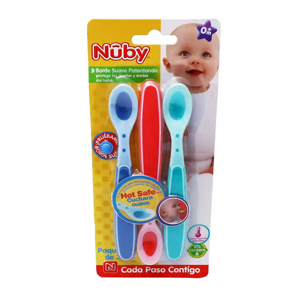 Nuby Cucharas Hot Safe