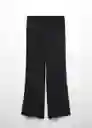 Pantalón Vincent Negro Talla M Mujer Mango