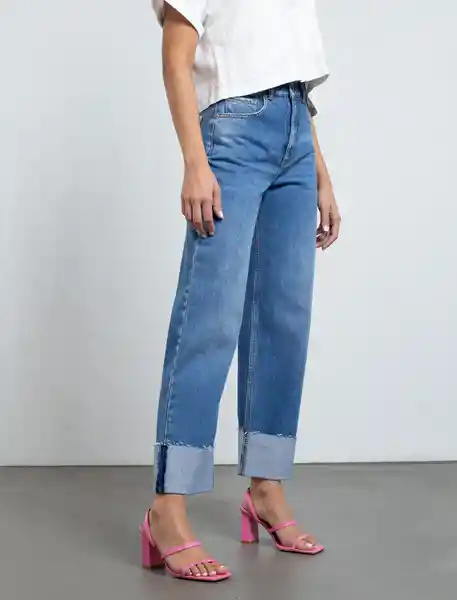 Jean Mujer Azul Índigo Medio Talla 4 491e050 Naf Naf