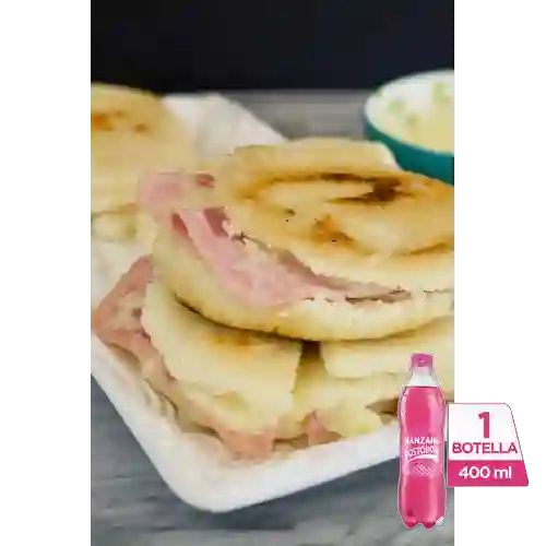 Combo Jamón y Queso + Postobón Manzana 400 ml