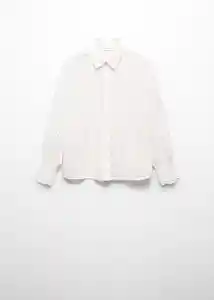 Blusa Trizia-H Blanco Talla XS Mujer Mango