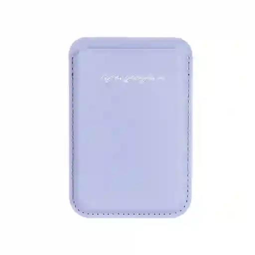 Tarjetero Magnético Para Teléfono Life is For Fun Morado Miniso