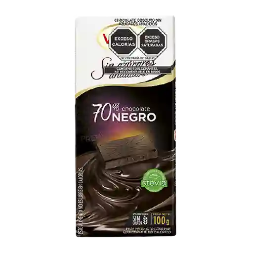 Valor Barra de Chocolate 70% Cacao sin Azúcar
