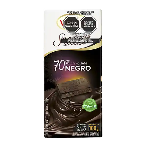Valor Barra de Chocolate 70% Cacao sin Azúcar
