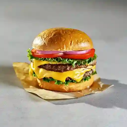 Combo Hamburguesa Llanera Doble +Agua C/Gas de 600ml