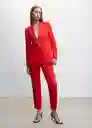 Blazer Americana Tempoli Coral Talla XS Mujer Mango