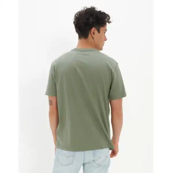 Camiseta Hombre Verde Talla X-SMALL American Eagle