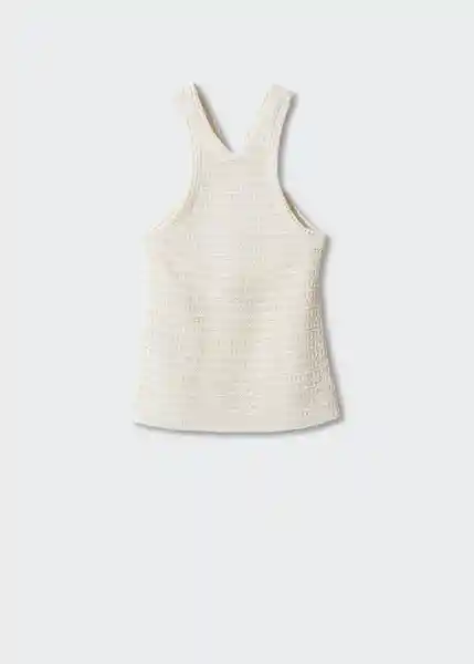 Top Molino Crudo Talla L Mujer Mango