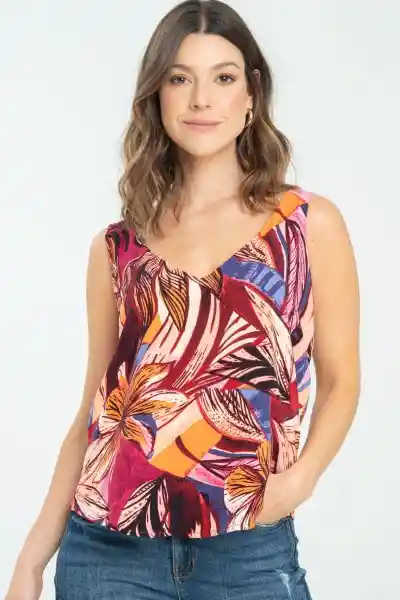 Blusa Malena Color Borgoña Talla L Ragged