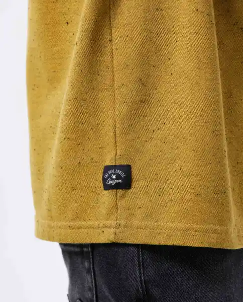 Camiseta Detail Knob Polo Neps Amarillo Ópaco Oscuro 4 Chevignon