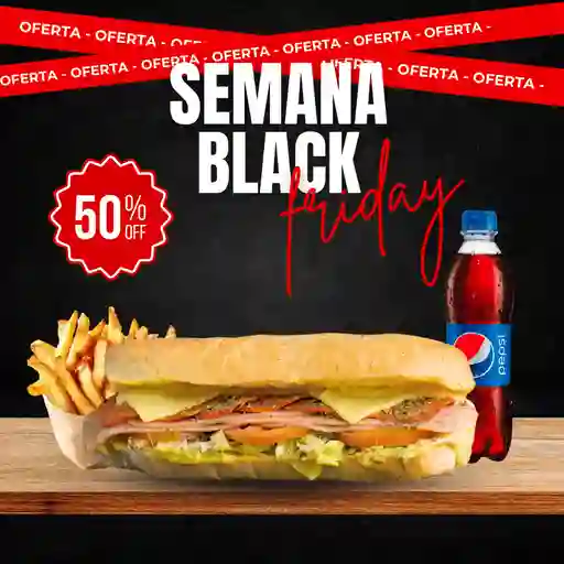 Promo combo sandwich pepperoni black