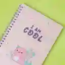 Libreta Argollada 80 Hojas Serie Axolotl Story Miniso