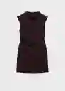 Vestido Carlota2 Chocolate Talla M Mujer Mango
