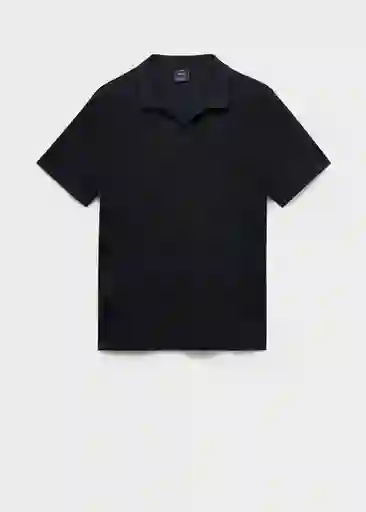 Camiseta Polo Taga Azul Noche Talla L Hombre Mango