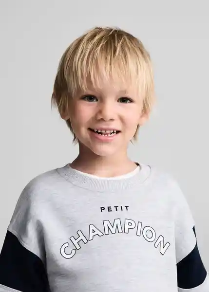 Sudadera Champion Gris Medio Vigore Talla 70 Niños Mango