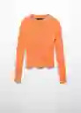 Jersey Peachy Naranja Talla 24 Mujer Mango