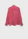 Camisa Nina Rojo Talla M Mujer Mango