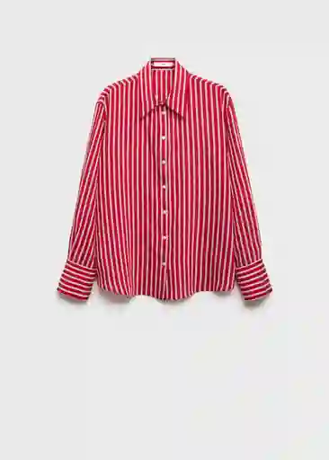 Camisa Nina Rojo Talla M Mujer Mango