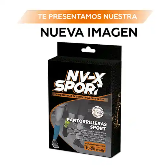 NV-X Sport Pantorrillera Deportiva 15-20 mm/hg Acid Fucsia XL