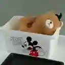 Organizador Plástico Mickey Mouse Pequeño Blanco Miniso 